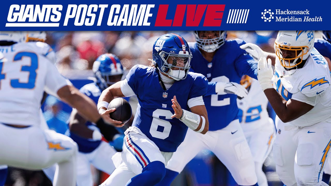 🔴 Live: Giants vs. Chargers postgame recap, interviews and analysis