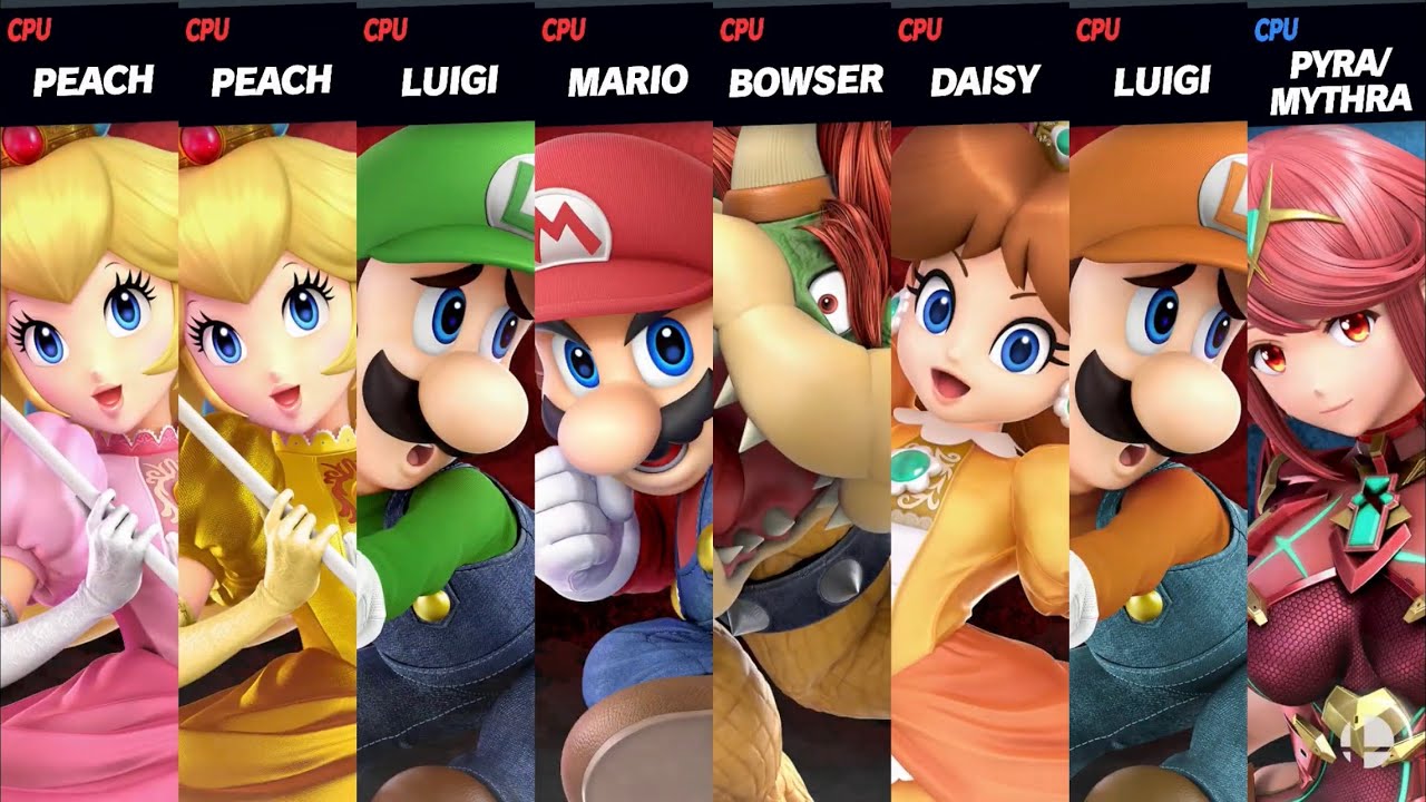 Super Smash Bros. Ultimate - Mario Bros vs Pyra/Mythra
