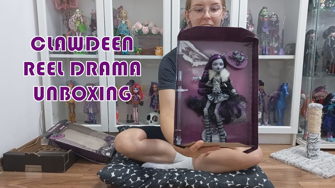 Otwieram Lalkę Monster High Clawdeen Wolf Reel Drama 💜🖤 | Unboxing
