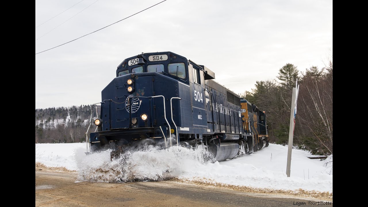 CSX Rumford Turn Job in Fresh Snow + MSS Works the Mill -12/9/24