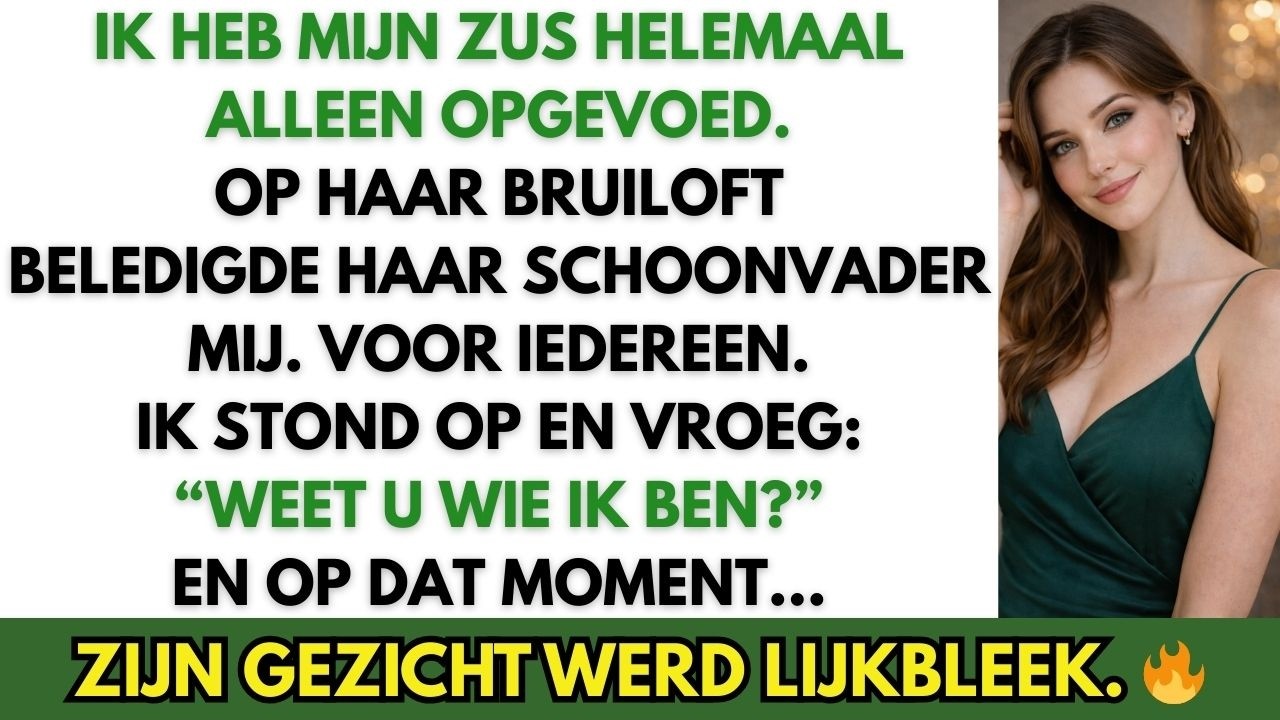 Op Mijn Zus Haar Bruiloft Kleineerde Haar Schoonvader Mij — Tot Hij Hoorde Wie Ik Was