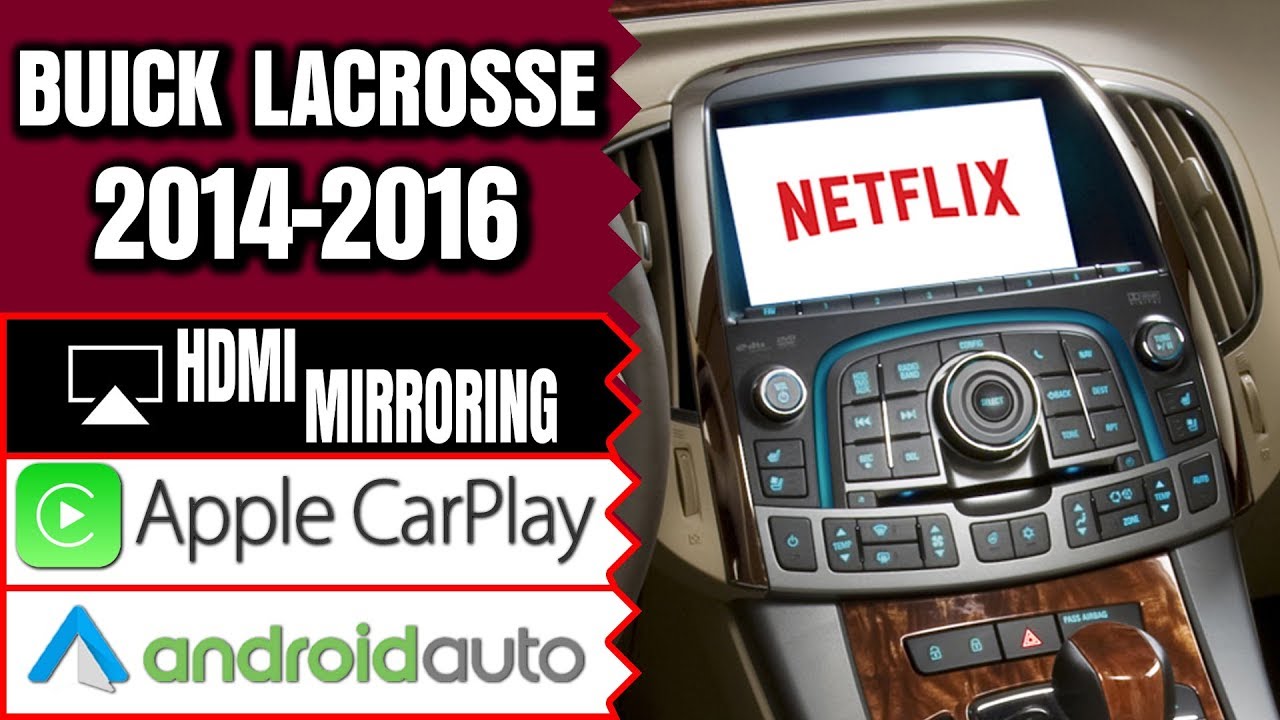 Buick LaCrosse 2014-2016 Navigation Intellilink Video Interface Apple CarPlay Smartphone Mirroring