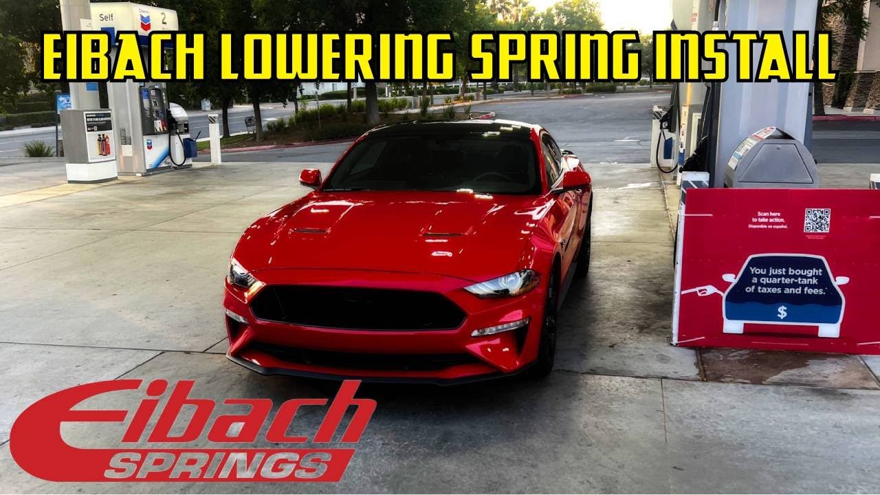 Installing Eibach Lowering Springs on my 2020 Mustang GT Premium!