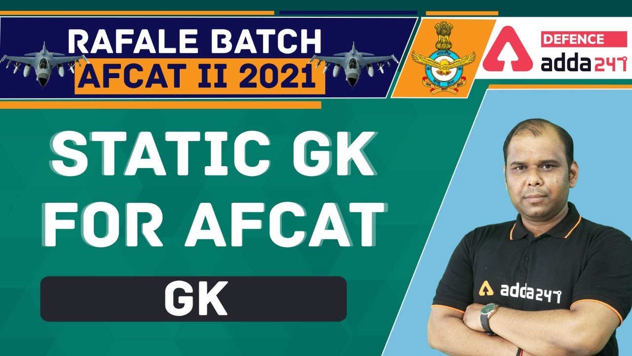 AFCAT 2 2021 | General Knowledge | Static Gk