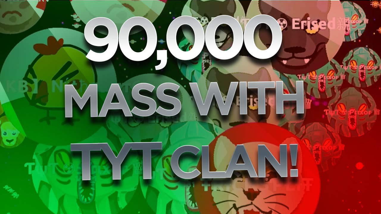 Agar.io - Insane 90,000 MASS Solo+Teaming / TYT Erised