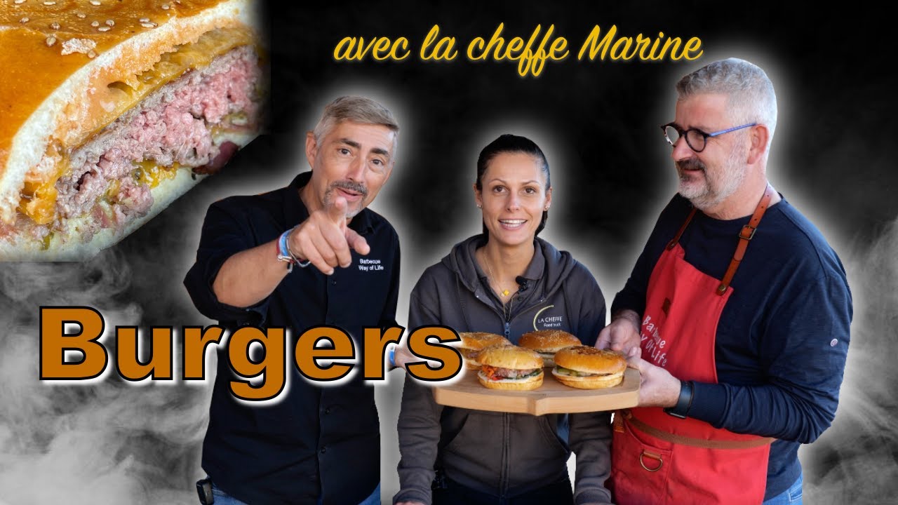 On fait des Burgers avec la cheffe Marine !!! ...au BBQ Napoléon