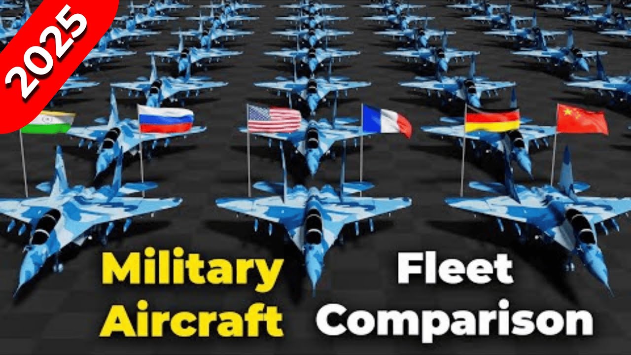 Military Aircraft Fleet Strength by Country 2025 Updated | Military Power | 3D Data Comparison