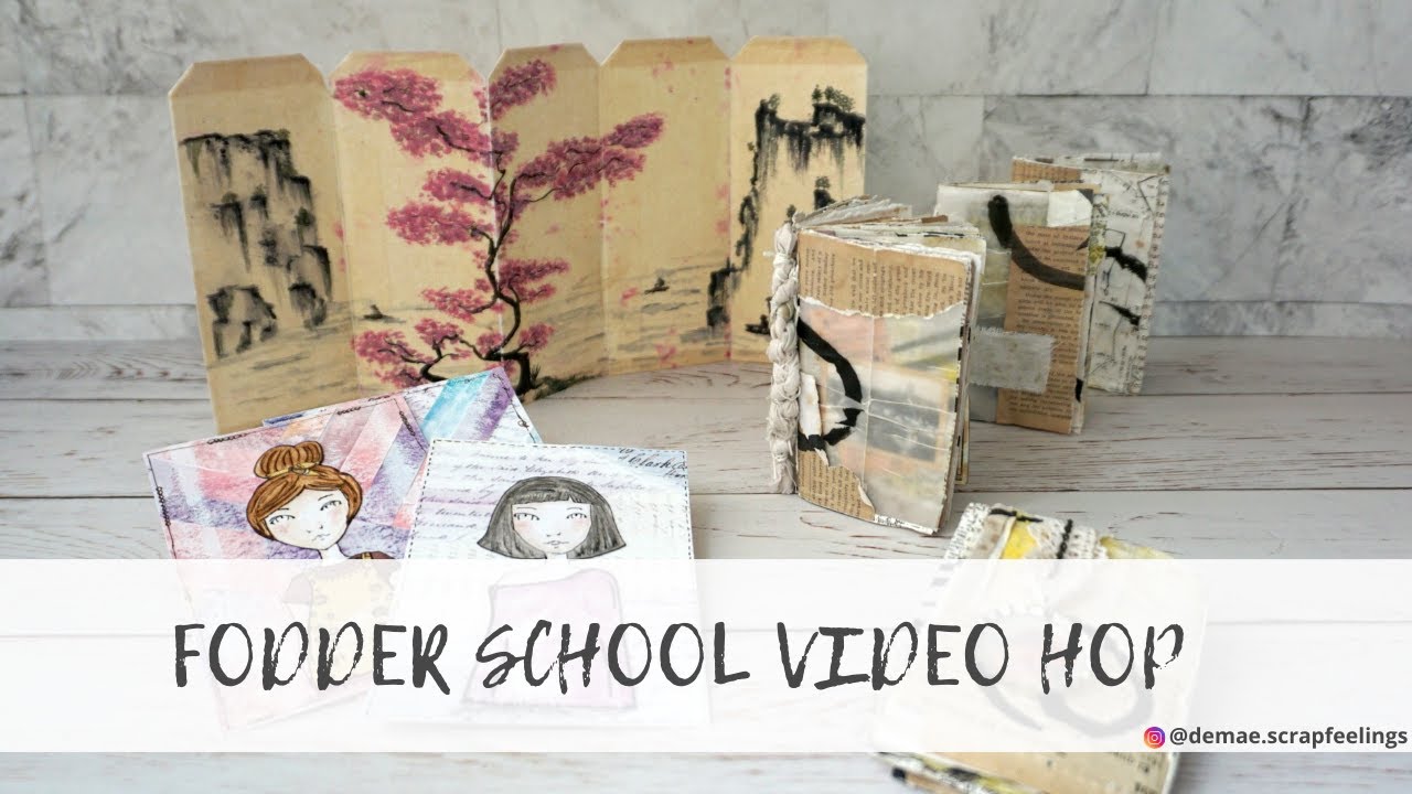 I Created Amazing Mixed Media Collage Art with Fodder School 4