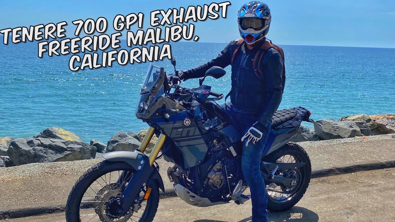 2022 TENERE 700 15 min POV Freeride Malibu,California/ GP1 Exhaust RAW Sound No Wind  [4K]