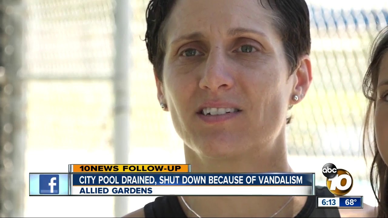 City pool drained, closed due to vandals