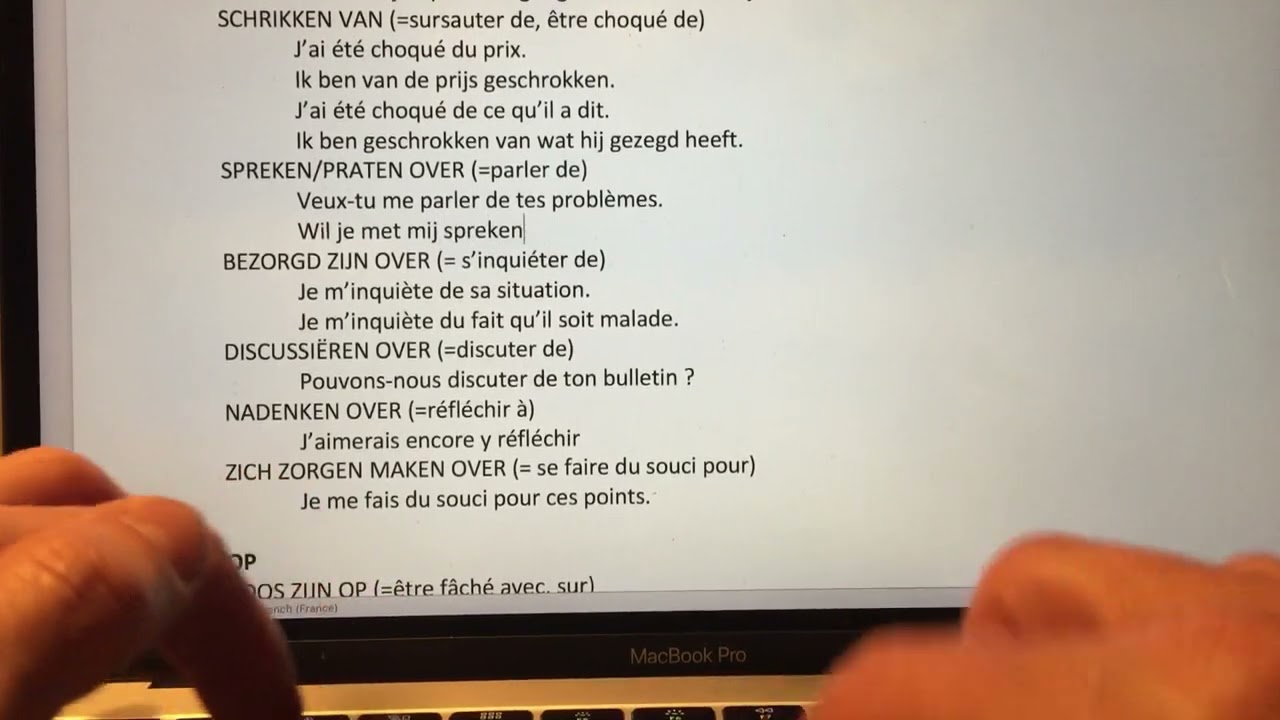 192 Verbes avec PRÉPOSITIONS FIXES: kijken naar, luisteren naar,... exemples