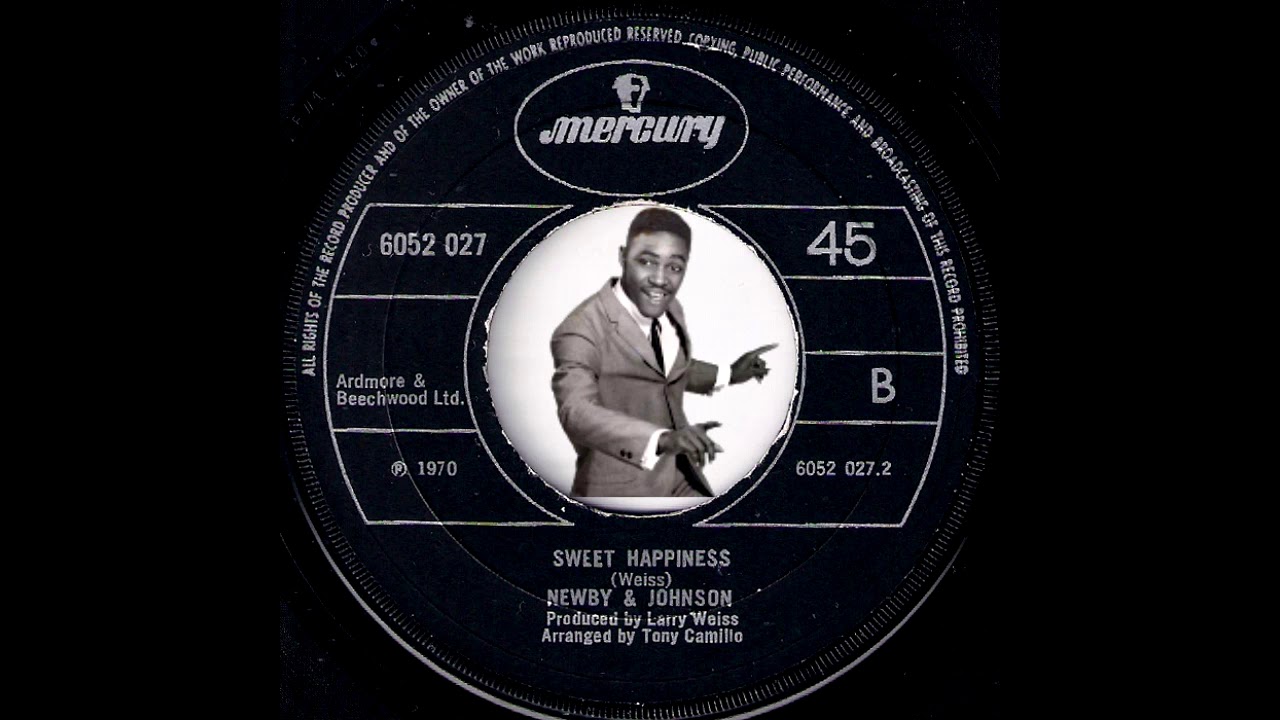 Newby & Johnson - Sweet Happiness [Mercury] 1970 Northern Soul 45
