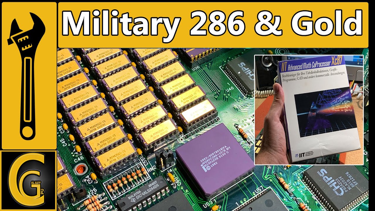 Распаковка военного процессора Intel 286 / золотых слитков и сопроцессора IIT - самая красивая пл...