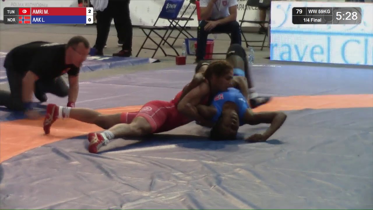 1/4 WW - 59 kg: M. AMRI (TUN) v. L. AAK (NOR)