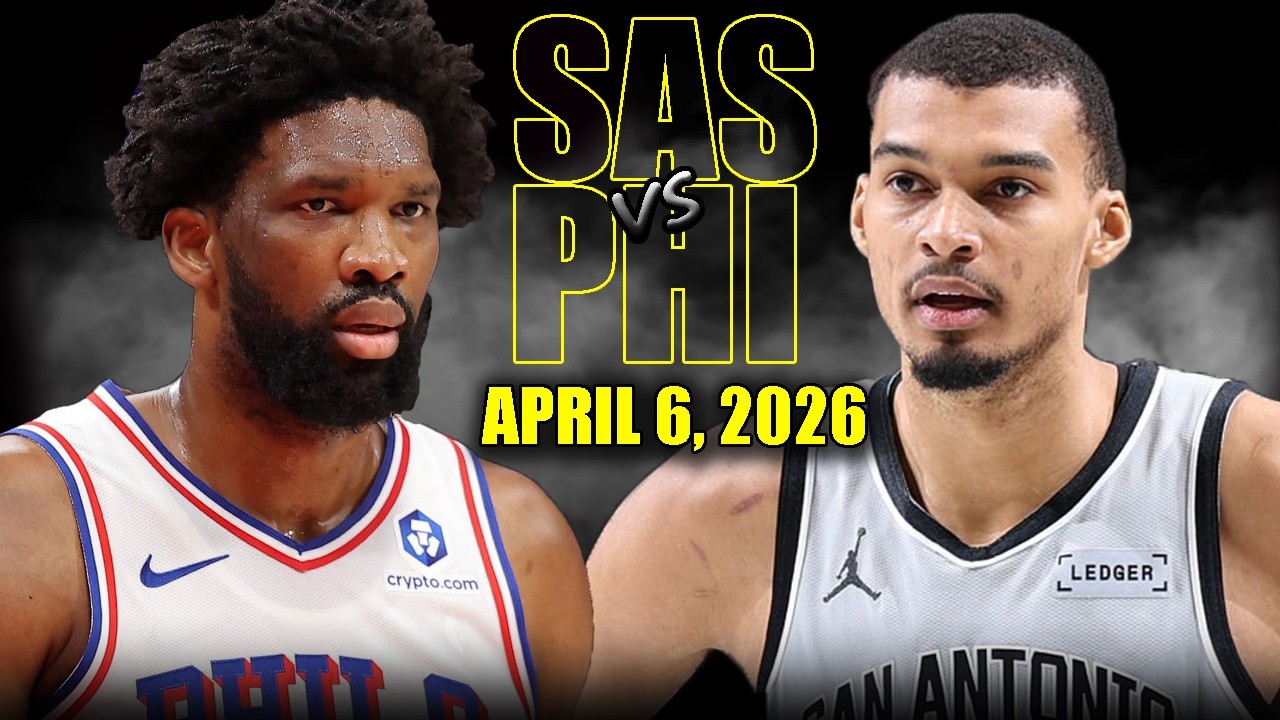 San Antonio Spurs vs Philadelphia 76ers Full Game Highlights &ndash; April 6, 2026 | NBA Season