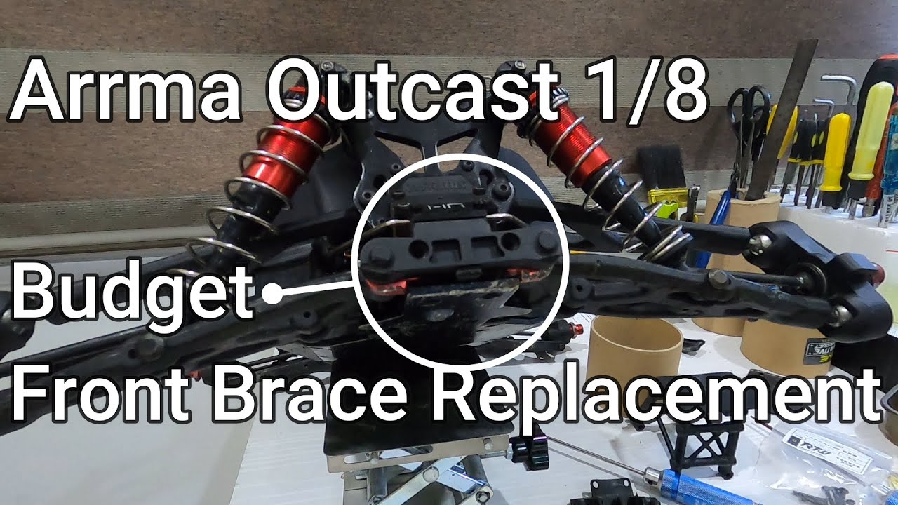 Arrma Outcast Rear Brace to Front Replace Bumper Brace
