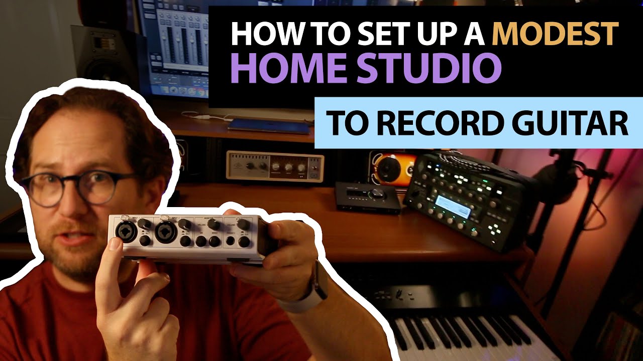 How to record your guitar and setup a home studio - Modest Home Studio - Record guitar on computer