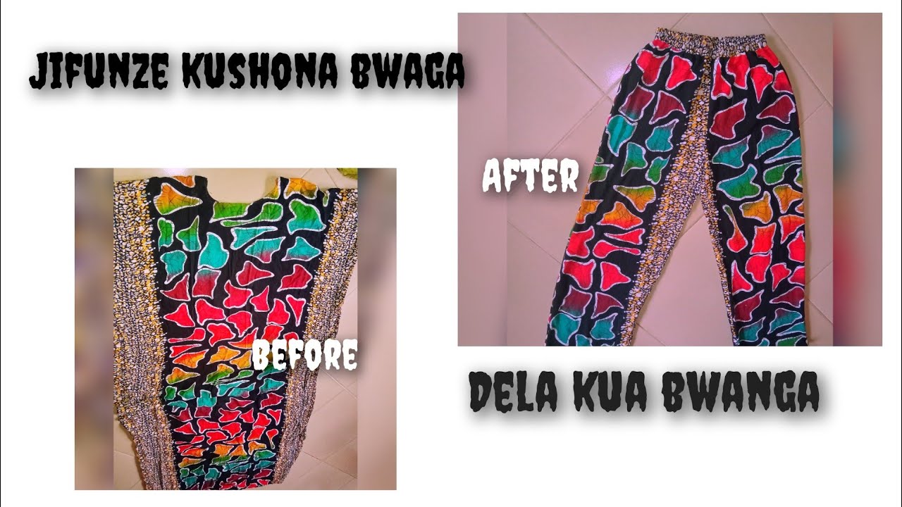 kukata na kushona bwanga bila kuunga pembeni.                            /DERA KUA BWANGA