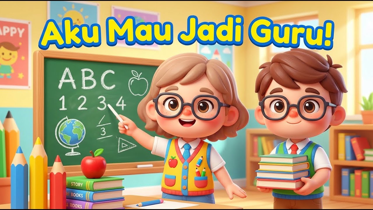 Aku Mau Jadi Guru! | Lagu Anak Profesi | Luri & Nico