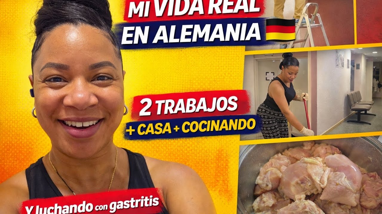 MI VIDA REAL EN ALEMANIA 🇩🇪 | 2 trabajos, casa, cocina y luchando con gastritis