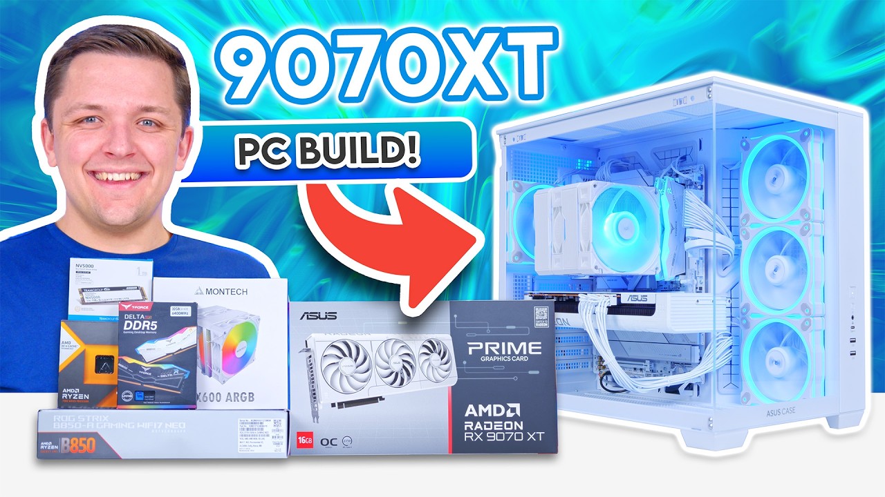 Сборка игрового ПК на RX 9070 XT и Ryzen 7800X3D! 👀 [Полный гайд с тестами]