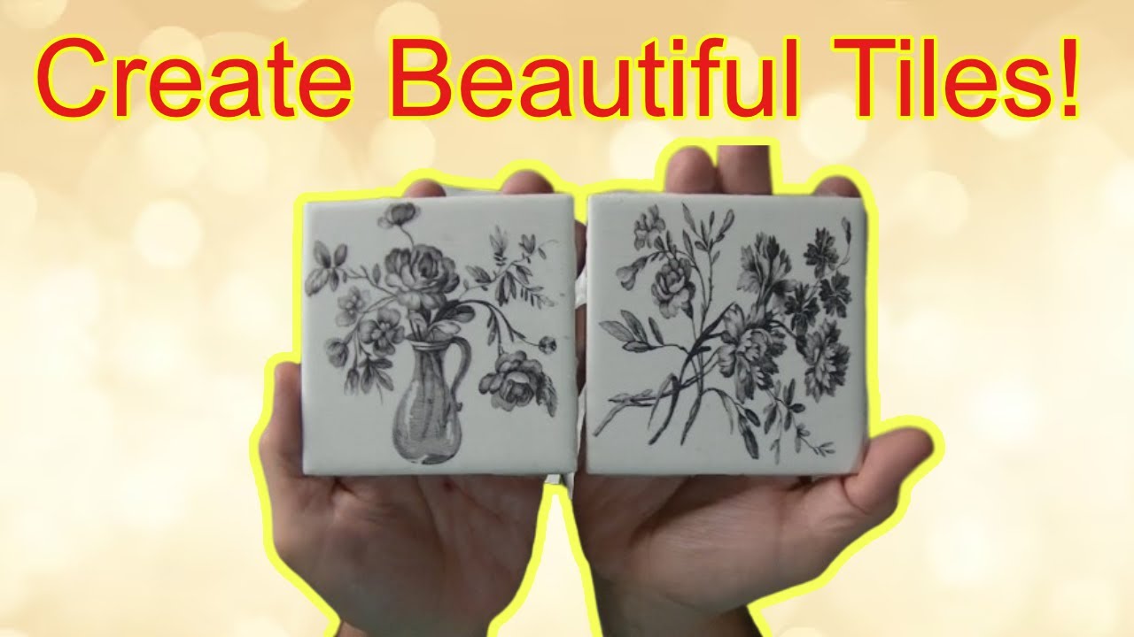 CREATE Beautiful Images onto Glazed Ceramic Tiles!