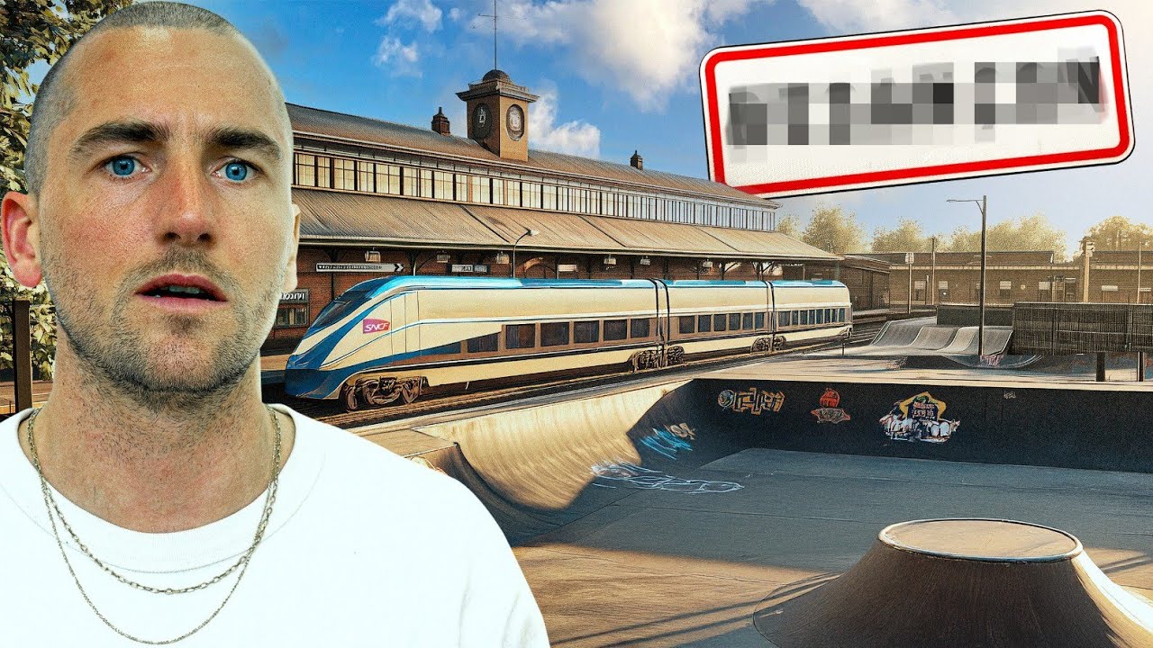 JE SKATE UNE VILLE AU HASARD EN FRANCE ! GareBaTrip #1