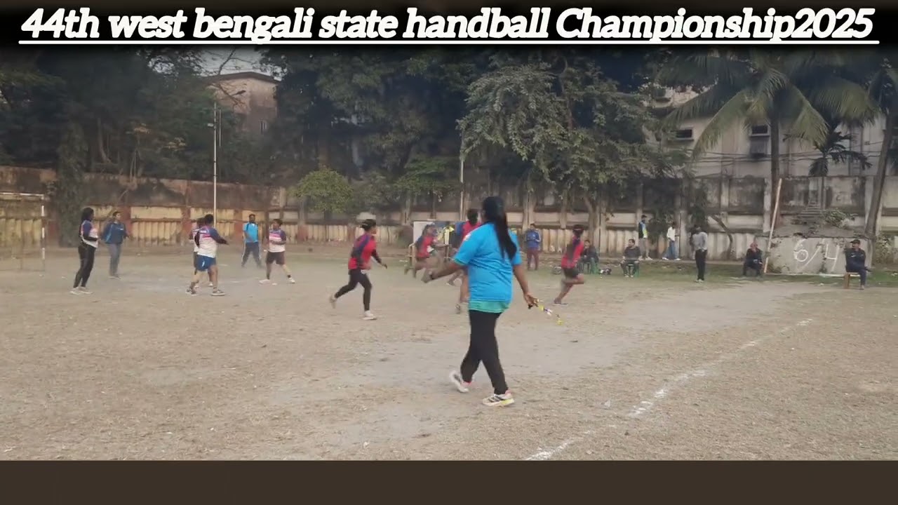 44th west bengali state handball Championship2025   /Final match girls -Purulia  vs Kolkata 