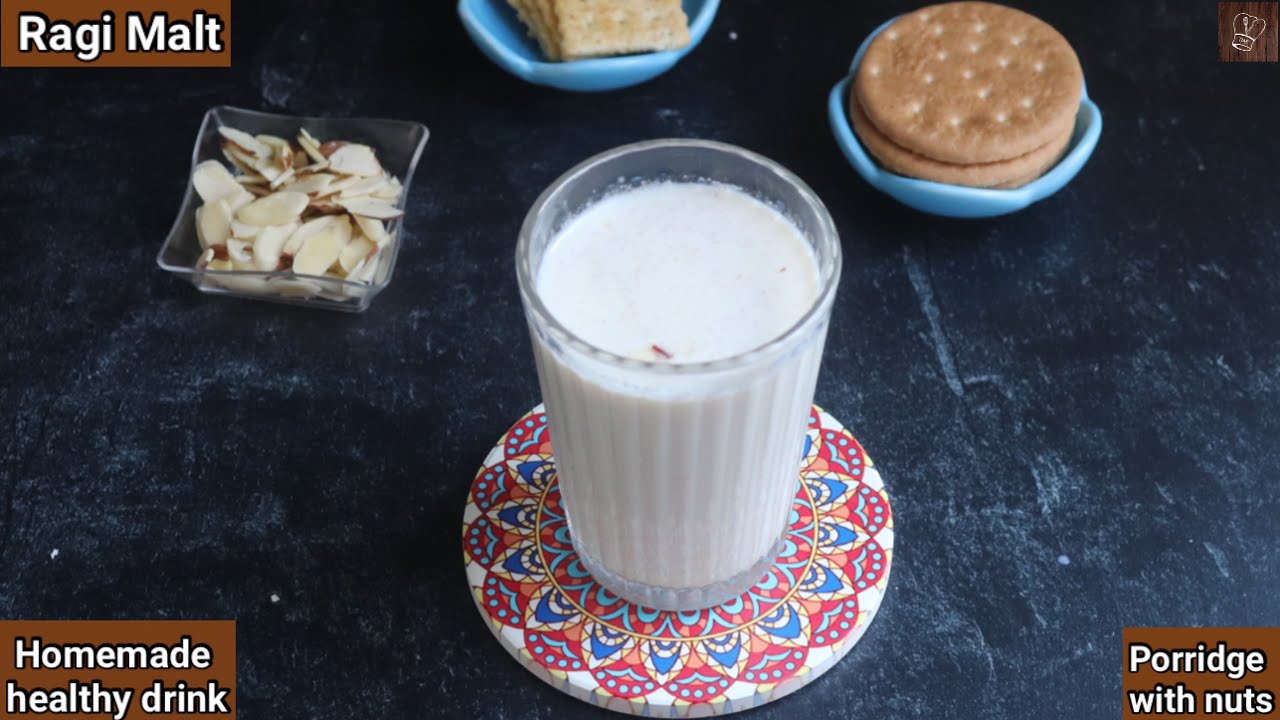 Ragi Malt  recipe | Rags porridge with nuts | ragi kanji | weightloss recipe | finger millet recipe