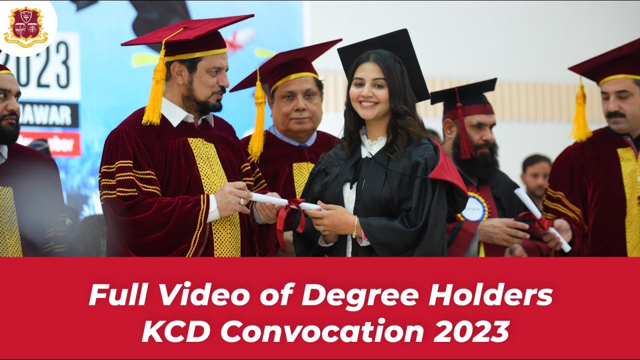 KCD Convocation 2023 | 162 Degree Holders | 25th November 2023 |