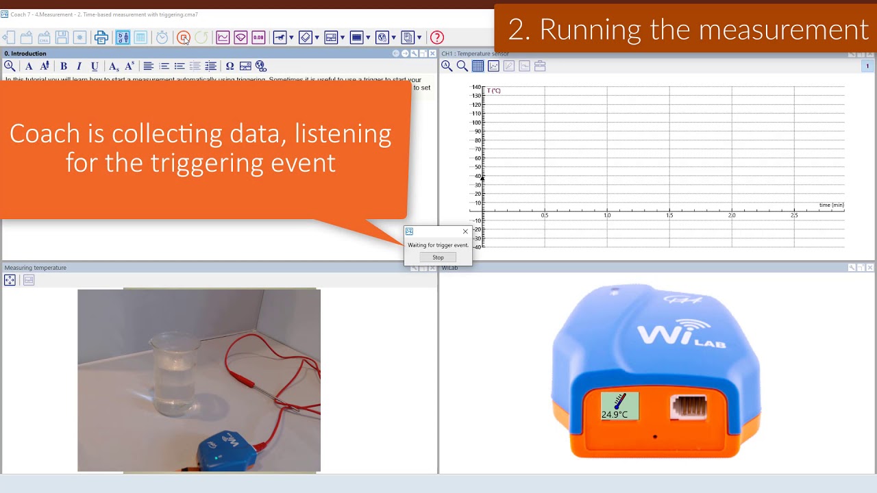 Coach 7 Measurement Tutorial - Time Based Measurement with Triggering