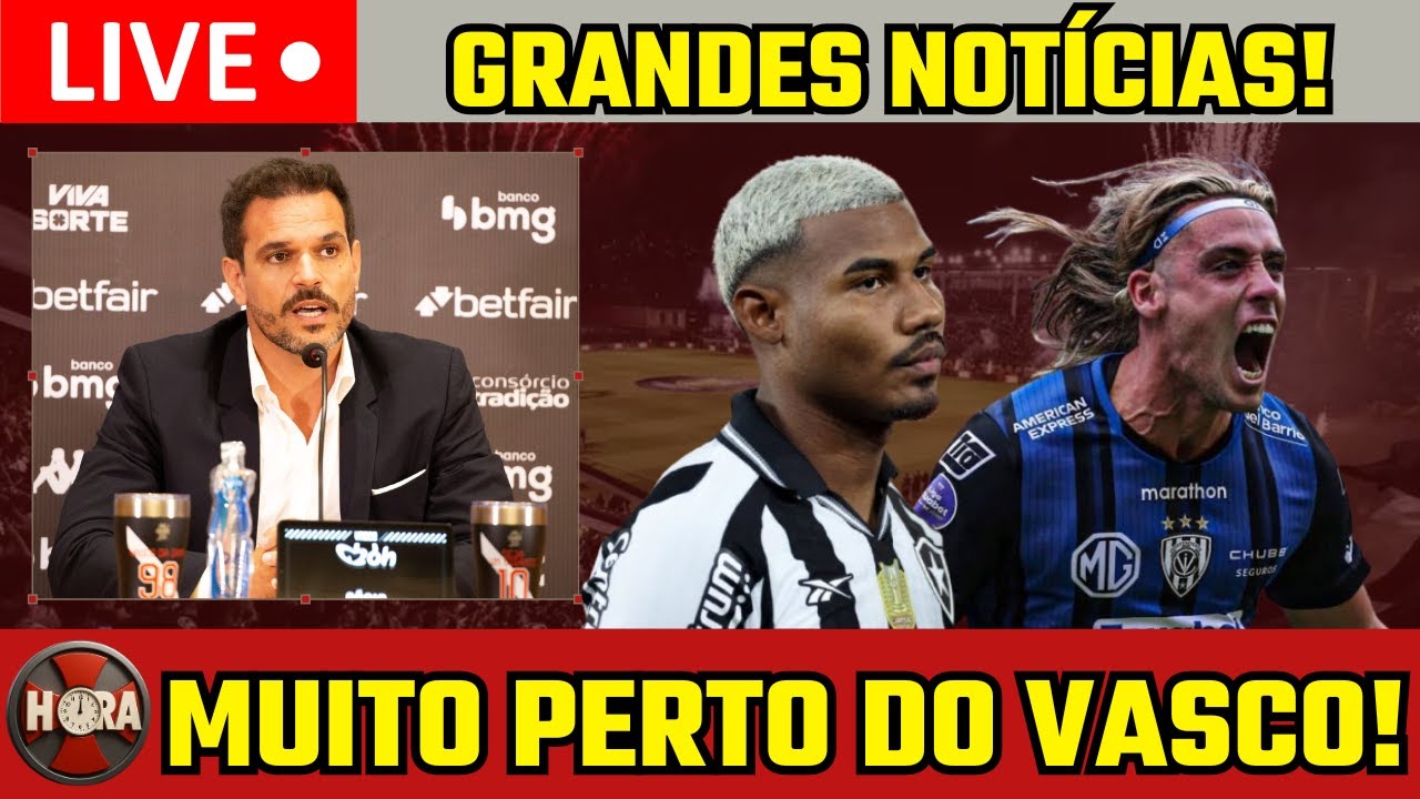 TUDO CERTO! VASCO SE ACERTA COM REFORÇO E AGUARDA CLUBE INGLÊS