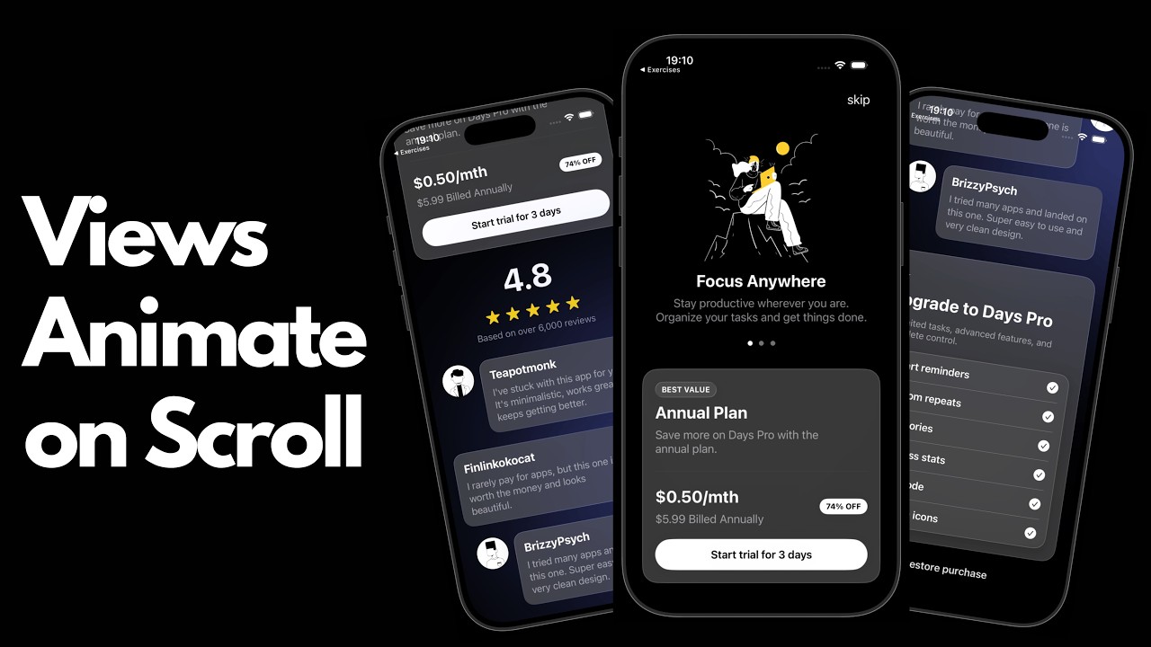 Анимации, запускаемые при прокрутке в SwiftUI