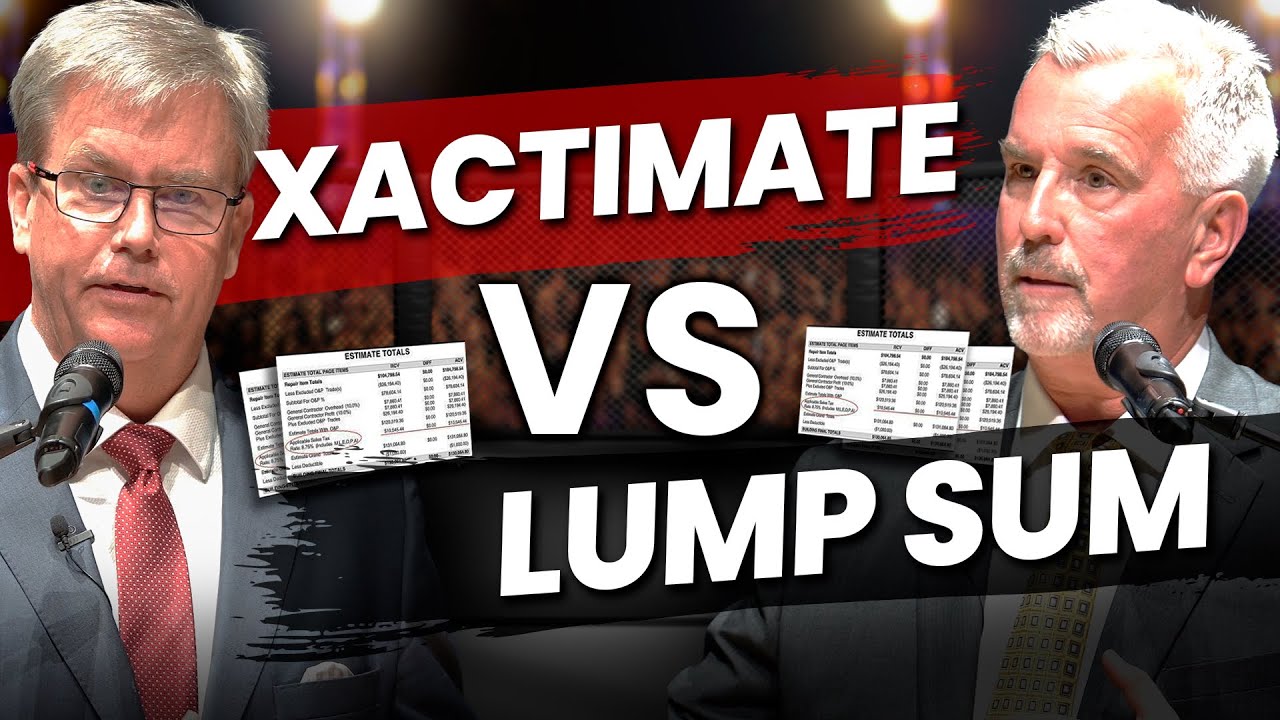 Дебаты Xactimate против единовременной выплаты: юристы Чад Уилсон против Стивена Бэджера