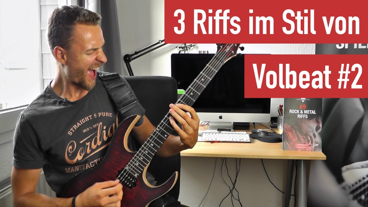 E-Gitarren Riffs lernen - 3 Riffs im Stil von Volbeat #2 | Guitar Master Plan
