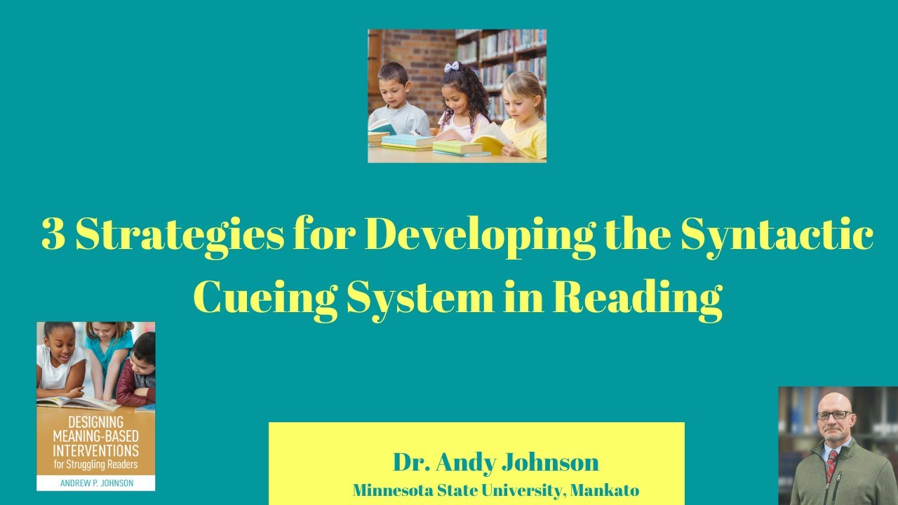 3 STRATEGIES: SYNTACTIC CUEING