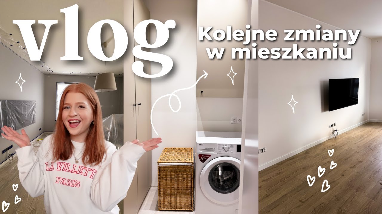 KOLEJNE ZMIANY W MIESZKANIU🏠 PRALNIA & SALON 💖 | VLOG
