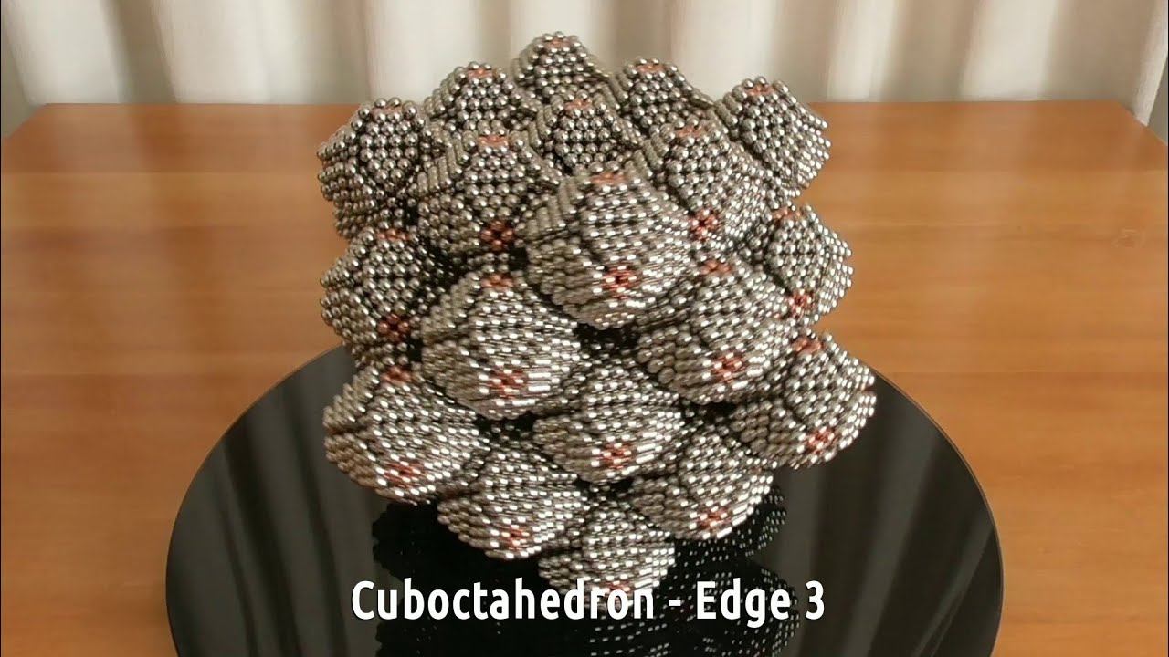 8 Large Polyhedrons From A Quasi Rhombic Dodecahedron Subunit | Tutorial | Neodymium Magnetic Balls