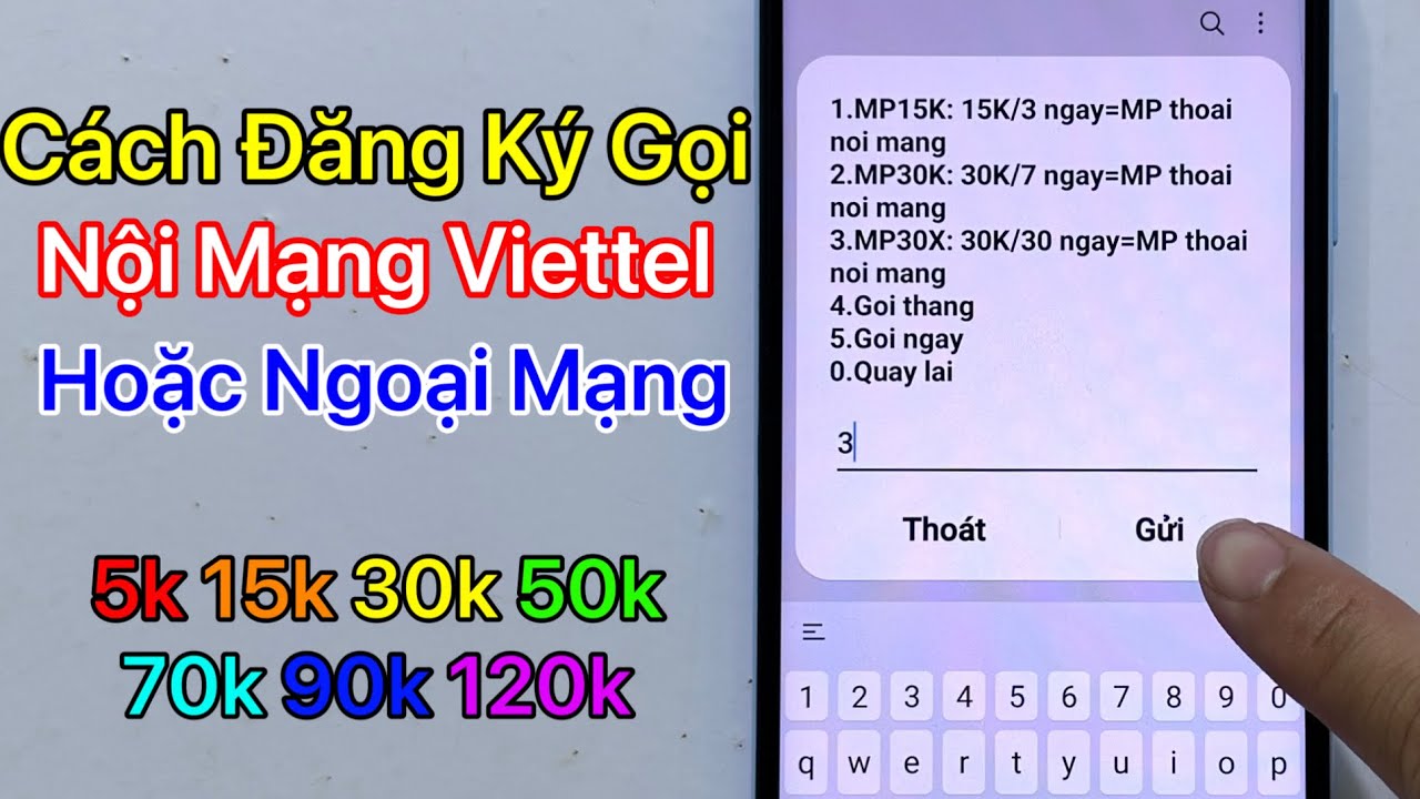 Cách đăng ký gọi nội mạng Viettel - Cách đăng ký gọi ngoại mạng Viettel