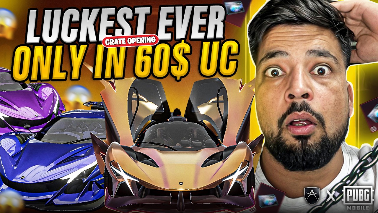 OMG !! Luckiest Ever Crate Opening in Only 60 UC 😱🔥| Apollo Automobil Speed Drift