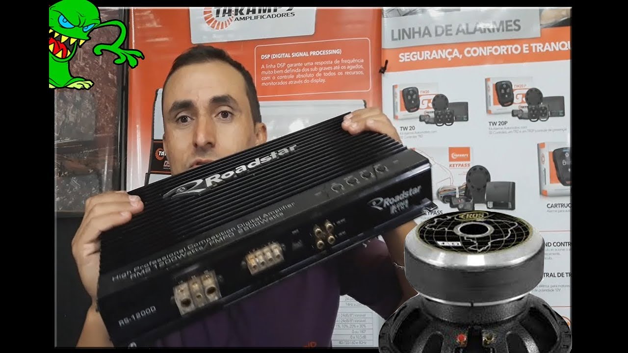 Como instalar e regular 4 cara preta no roadstar 1200#playsound