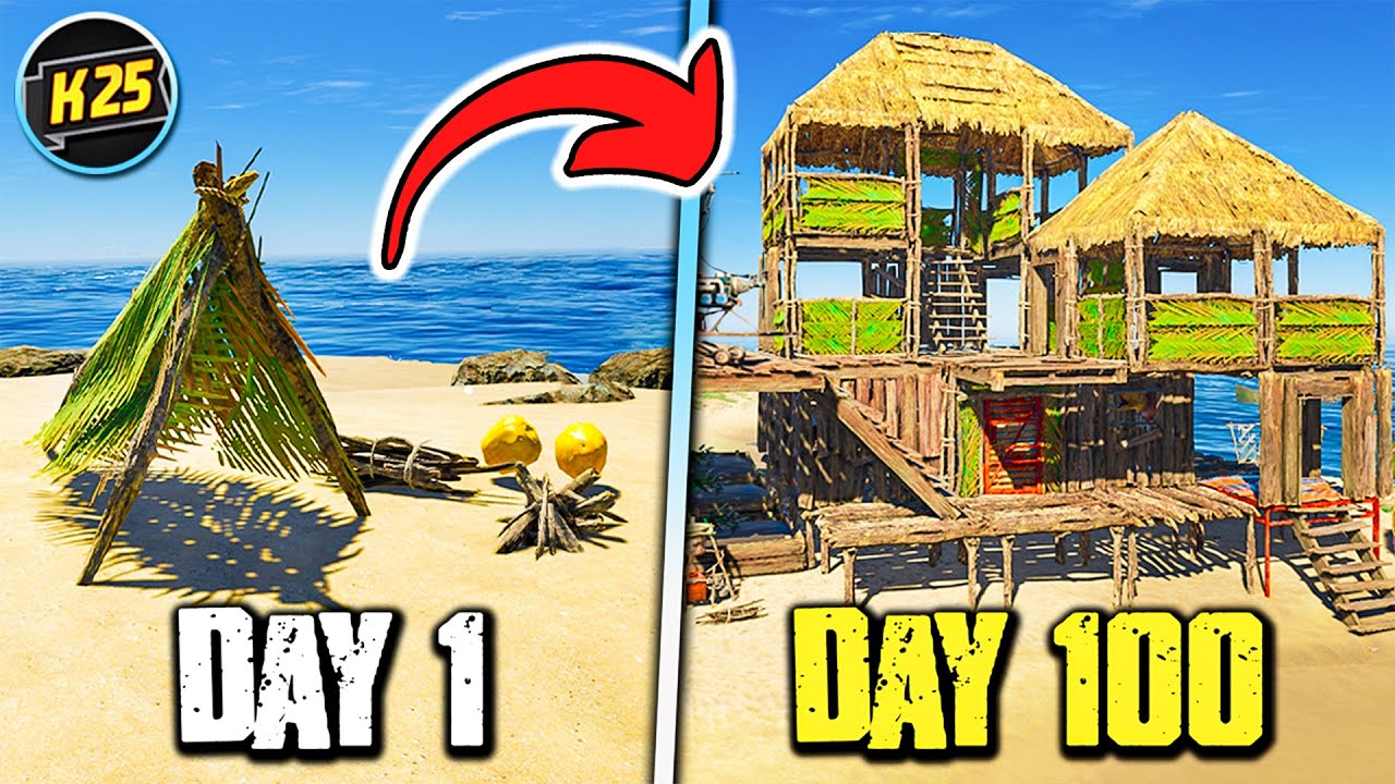 I Survived 100 Days Stranded Deep on an Island, Here's What Happened!😮