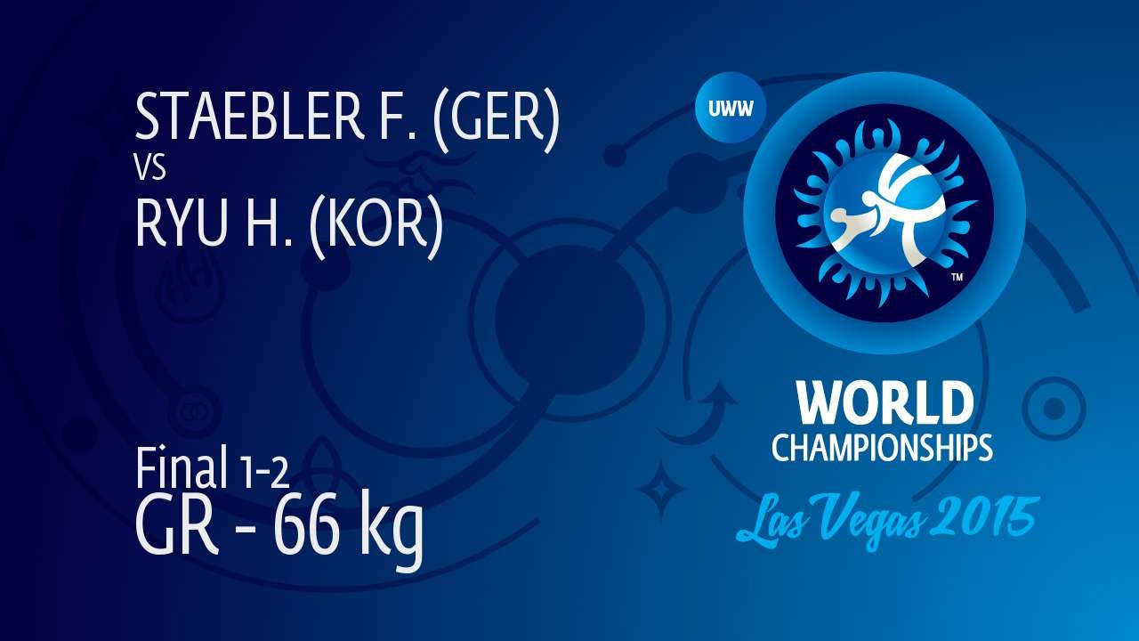 GOLD GR - 66 kg: F. STAEBLER (GER) df. H. RYU (KOR), 4-1
