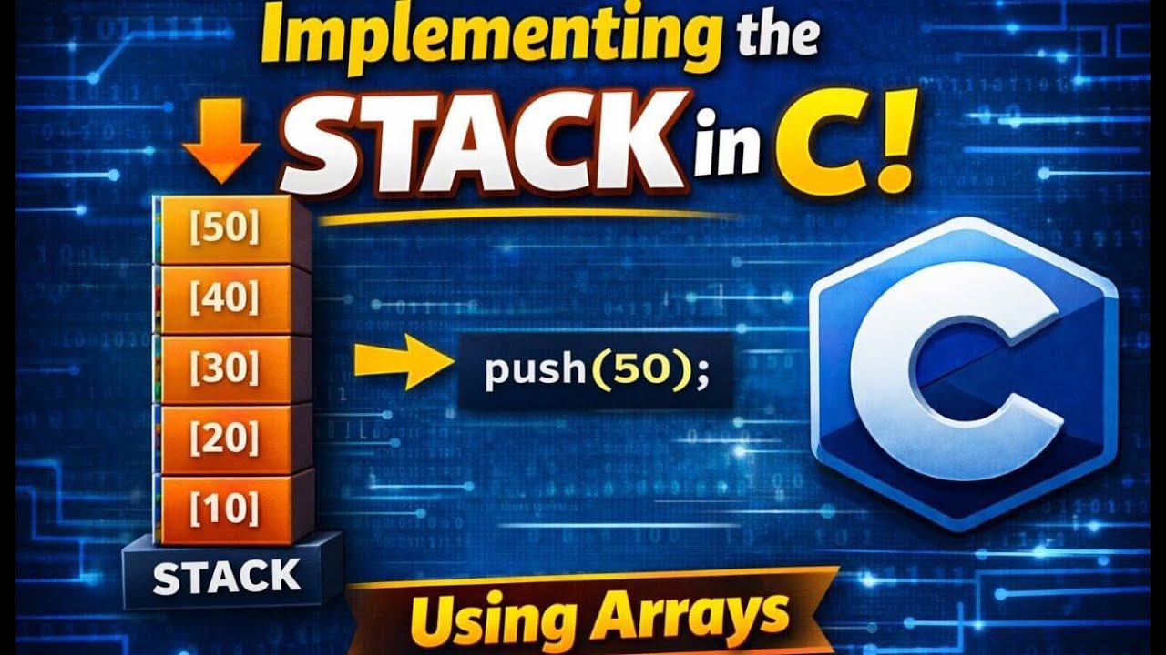 stack implementation in c (using array)