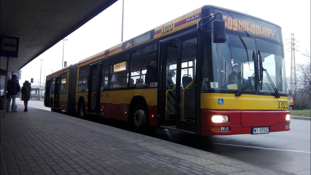 MAN NG313 🚍3322 [🚌 ➡ 509 - MZA Warszawa - Przejazd]