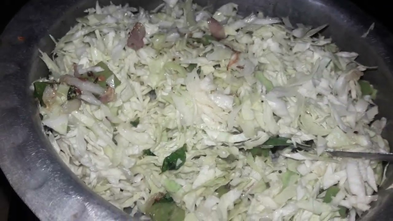 Egg porutu ni marapinche cabbage porutu😋...part 1