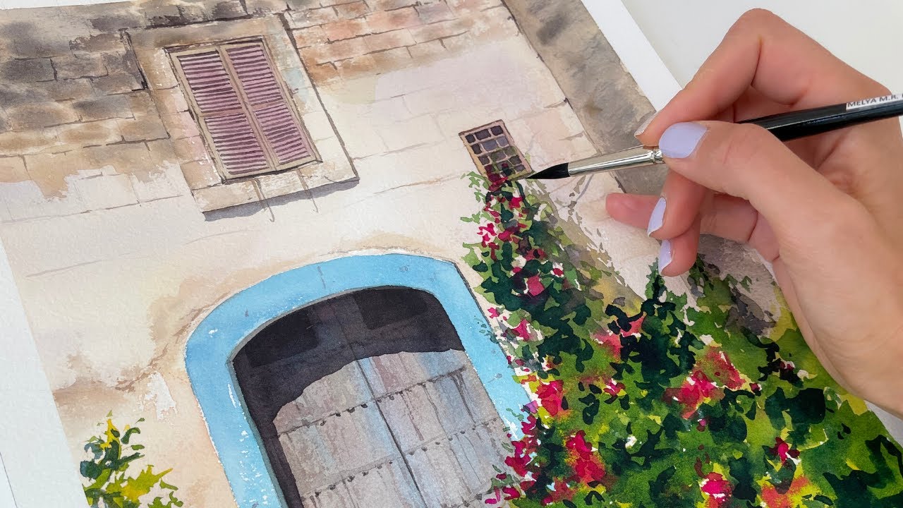 How I painted a beautiful door in a French village