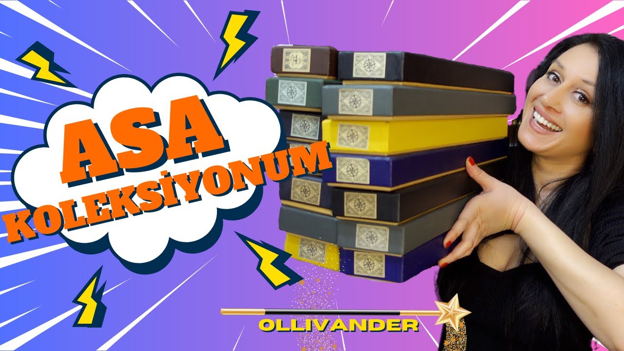 ASA KOLEKSİYONUM! HARRY POTTER KARAKTERLERİNİN OLLIVANDER ASALARI NOBLE COLLECTION