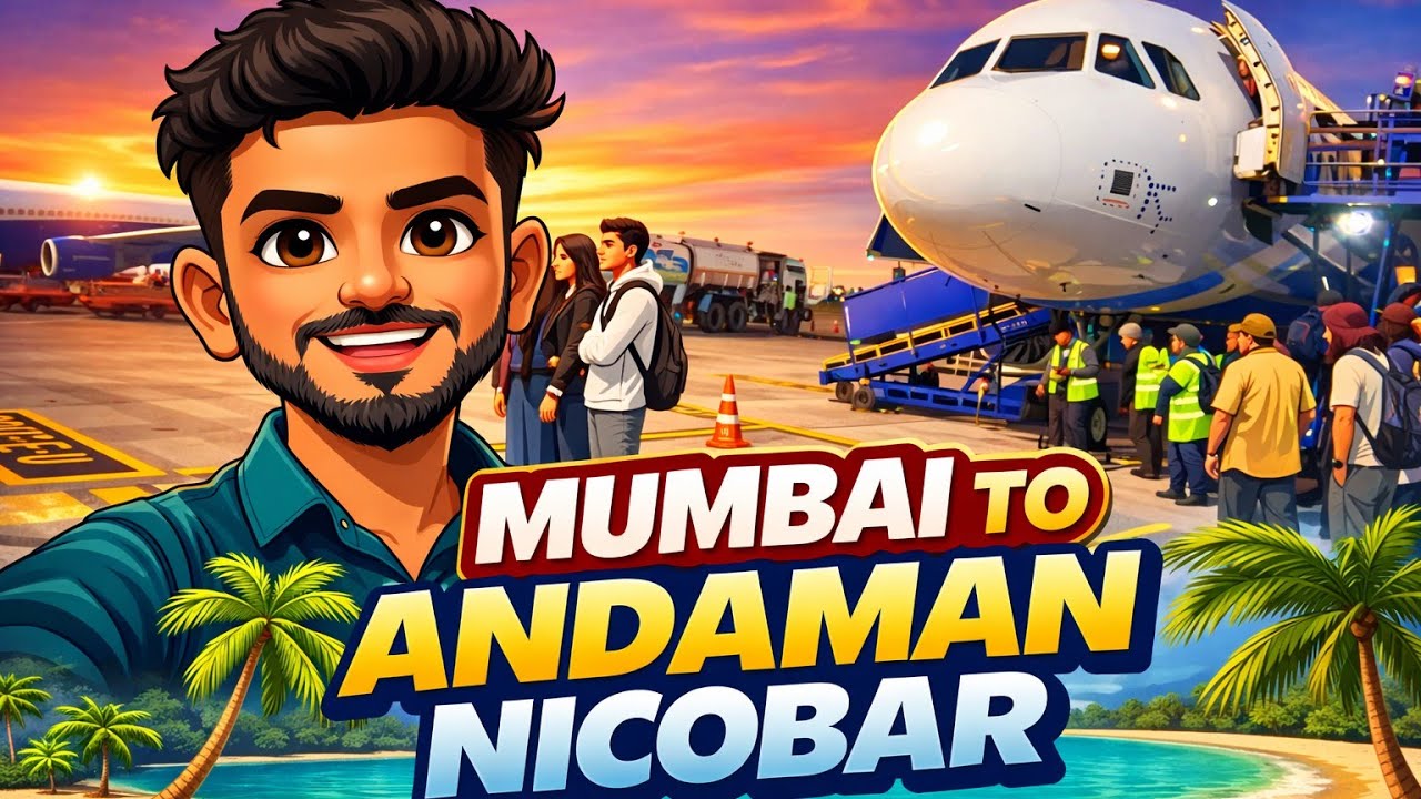 MUMBAI TO ￼ Andaman Nicobar  (🏝️😍 Finally Pahunch gaye ! 