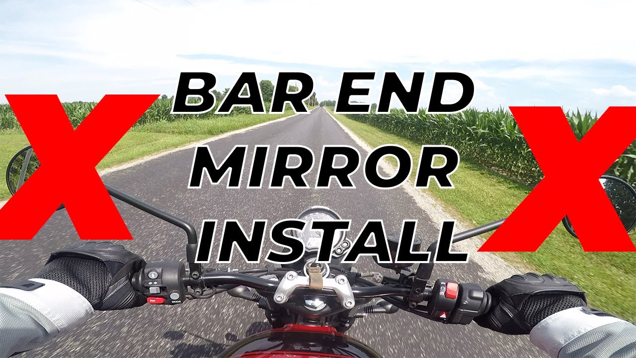 KEMIMOTO Bar End Mirror Install